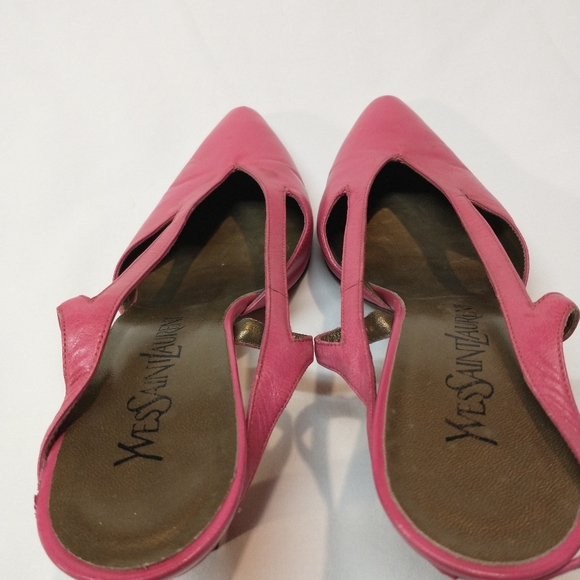 Vintage Yves Saint Laurent YSL slingback heels size 7 - Picture 16 of 16